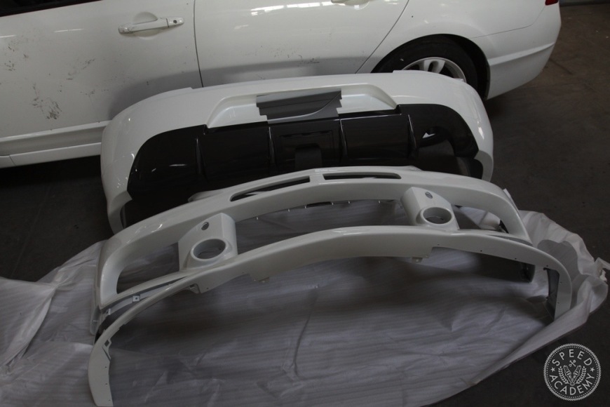 Mitsubishi Evolution JDM Rear Bumper Conversion Speed Academy
