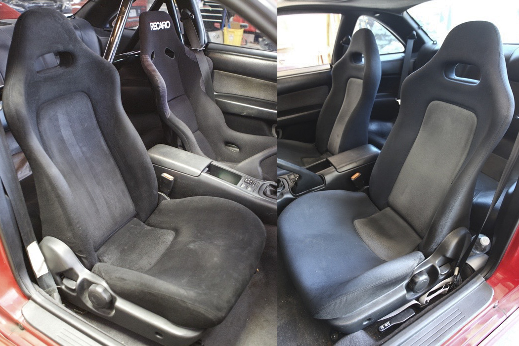 All black interior! Duplicolor vinyl and fabric paint DIY