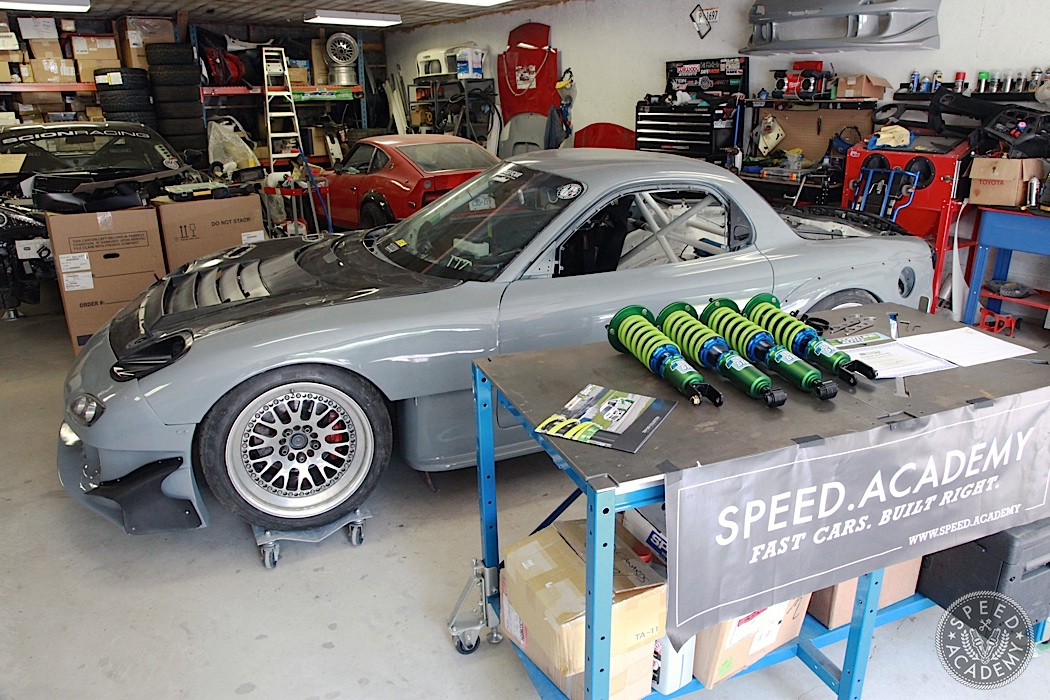 Project RX7 Gets Custom Fortune Auto 510 Series Coilovers | Speed