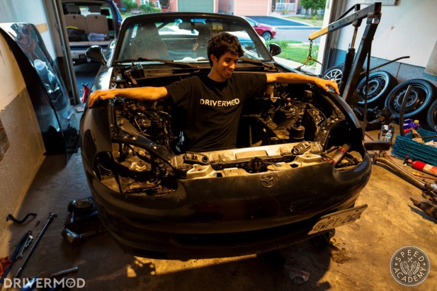 Mazda Miata 2.4l Ecotec Swap Part 3: Removing The Miata Engine 